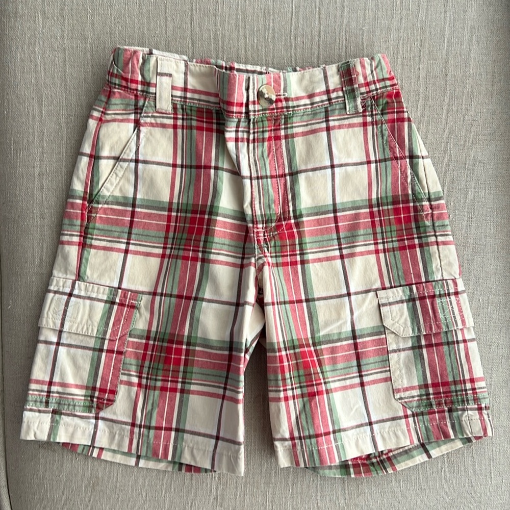 Janie and Jack plaid toddler shorts - size 4T